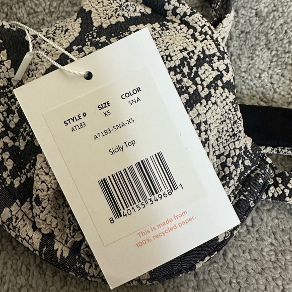 Andie Swim Bundle of 4 Bikini Tops Caicos String Sicily Lavender Snakeskin XS - Picture 5 of 6